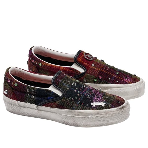 Vans Premium Classic Slip-On Harris Tweed Red