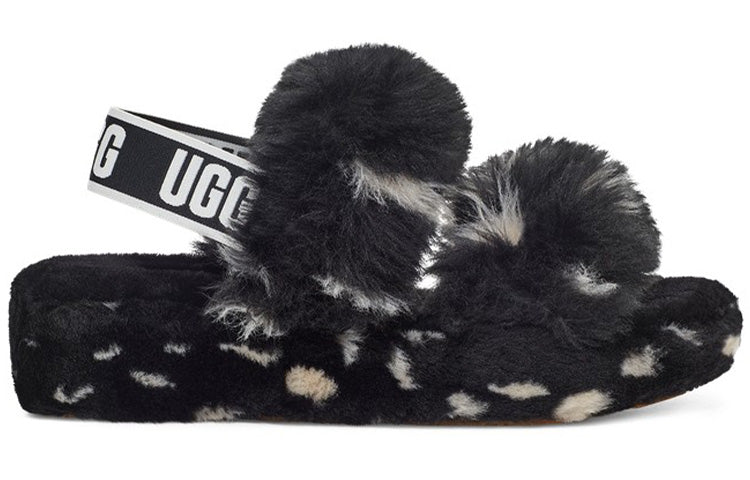 UGG Oh Yeah Spots Slide Black (Womens) 4 UGG Oh Yeah Spots Slide Black (Womens)