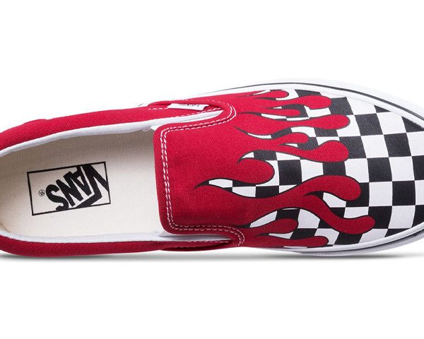 Vans Slip-On Checker Flame Red