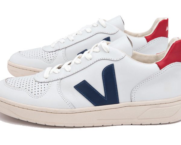 Veja V-10 Leather White Nautico Pekin