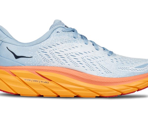 Hoka One One Clifton 8 Summer Song Ice Flow Orange (Womens)