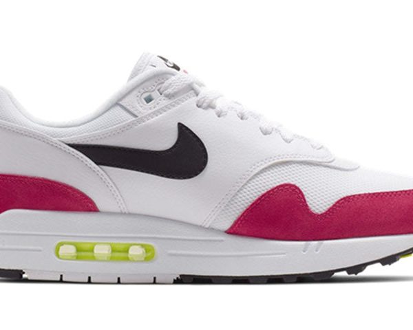 Nike Air Max 1 White Black Volt Rush Pink