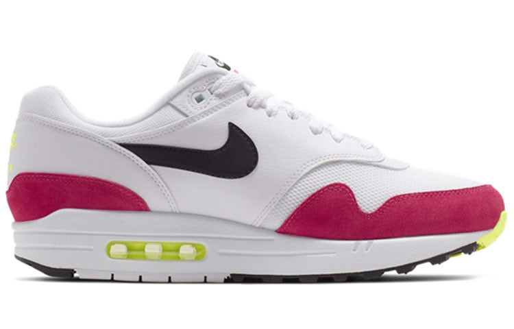 Nike Air Max 1 White Black Volt Rush Pink 4 Nike Air Max 1 White Black Volt Rush Pink
