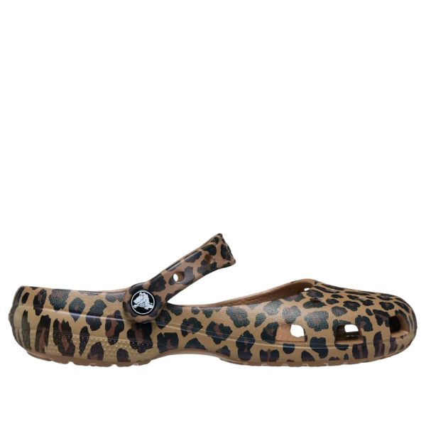 Crocs Classic Ballet Flat Animal Print Sepia Leopard (Womens)