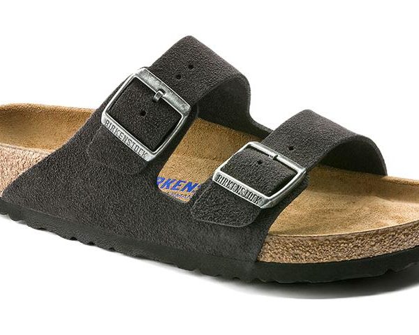 Birkenstock Arizona Soft Footbed Suede Velvet Grey