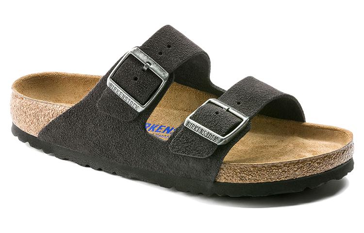 Birkenstock Arizona Soft Footbed Suede Velvet Grey 4 Birkenstock Arizona Soft Footbed Suede Velvet Grey