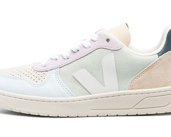 Veja V-10 Suede Jade White Multico
