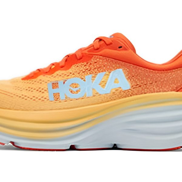 Hoka One One Bondi 8 Puffins Bill Orange Amber Yellow