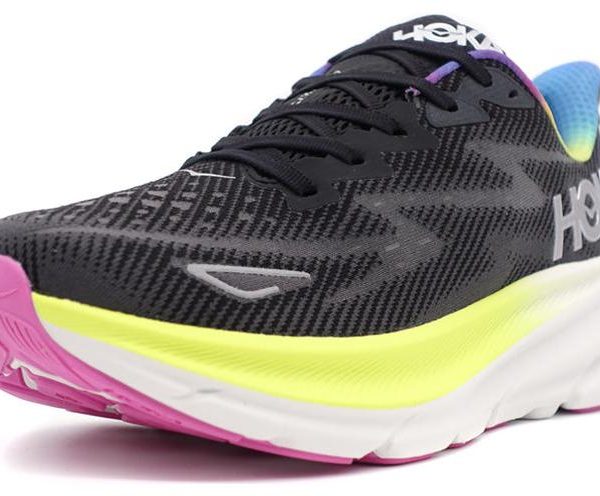 Hoka One One Clifton 9 Black All Aboard Multi-Color