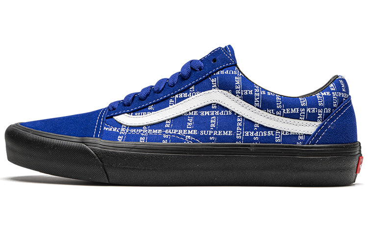 Vans Old Skool Supreme Grid Blue 4 Vans Old Skool Supreme Grid Blue