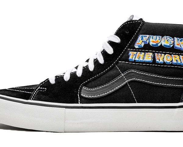 Vans Sk8-Hi Supreme Fuck the World Black