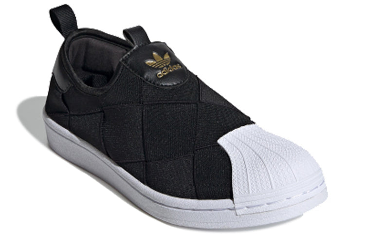 adidas Superstar Slip-On Core Black Cloud White Pink (Womens) 4 adidas Superstar Slip-On Core Black Cloud White Pink (Womens)