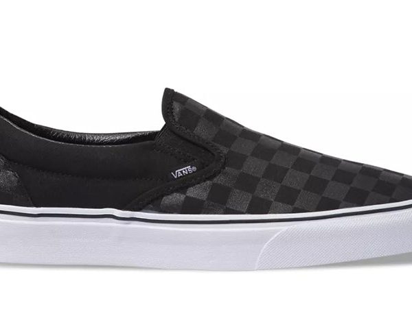Vans Classic Slip-On Checkerboard Black Charcoal