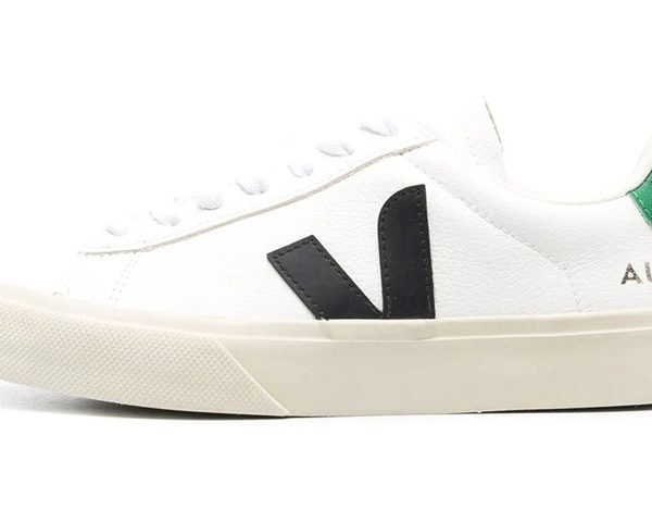 Veja Campo Chromefree Leather White Black Emeraude