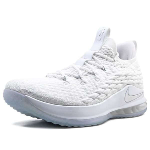 Nike LeBron 15 Low White Metallic Silver