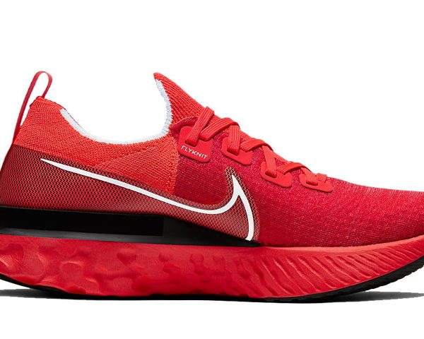 Nike React Infinity Run Flyknit Bright Crimson Black