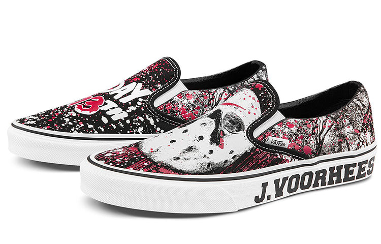 Vans Classic Slip-On Horror Pack Friday the 13th Jason Voorhees 4 Vans Classic Slip-On Horror Pack Friday the 13th Jason Voorhees