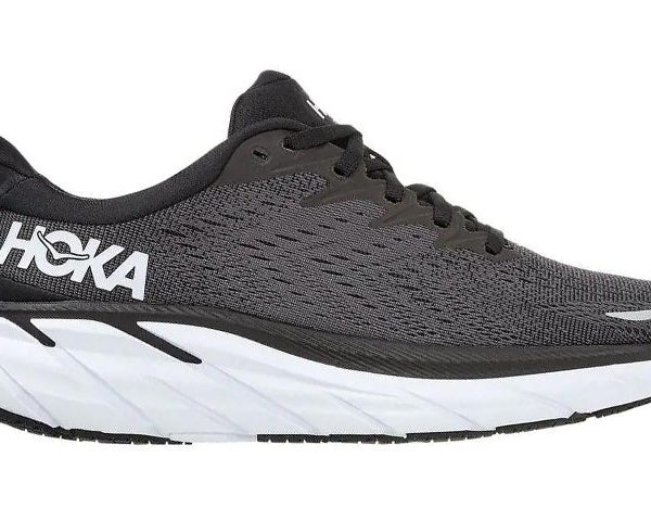 Hoka One One Clifton 8 Black White (Womens)