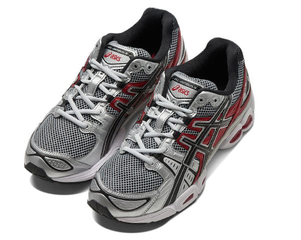 ASICS Gel-Nimbus 9 Pure Silver Classic Red