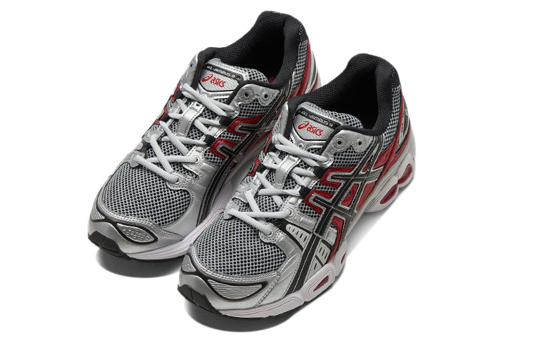 ASICS Gel-Nimbus 9 Pure Silver Classic Red 4 ASICS Gel-Nimbus 9 Pure Silver Classic Red