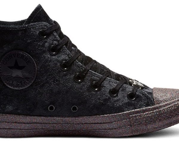 Converse Chuck Taylor All Star Hi Miley Cyrus Black Silver (Womens)