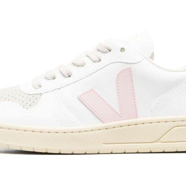 Veja V-12 Leather White Pink (Womens)