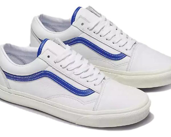 Vans Old Skool Leather White Blue