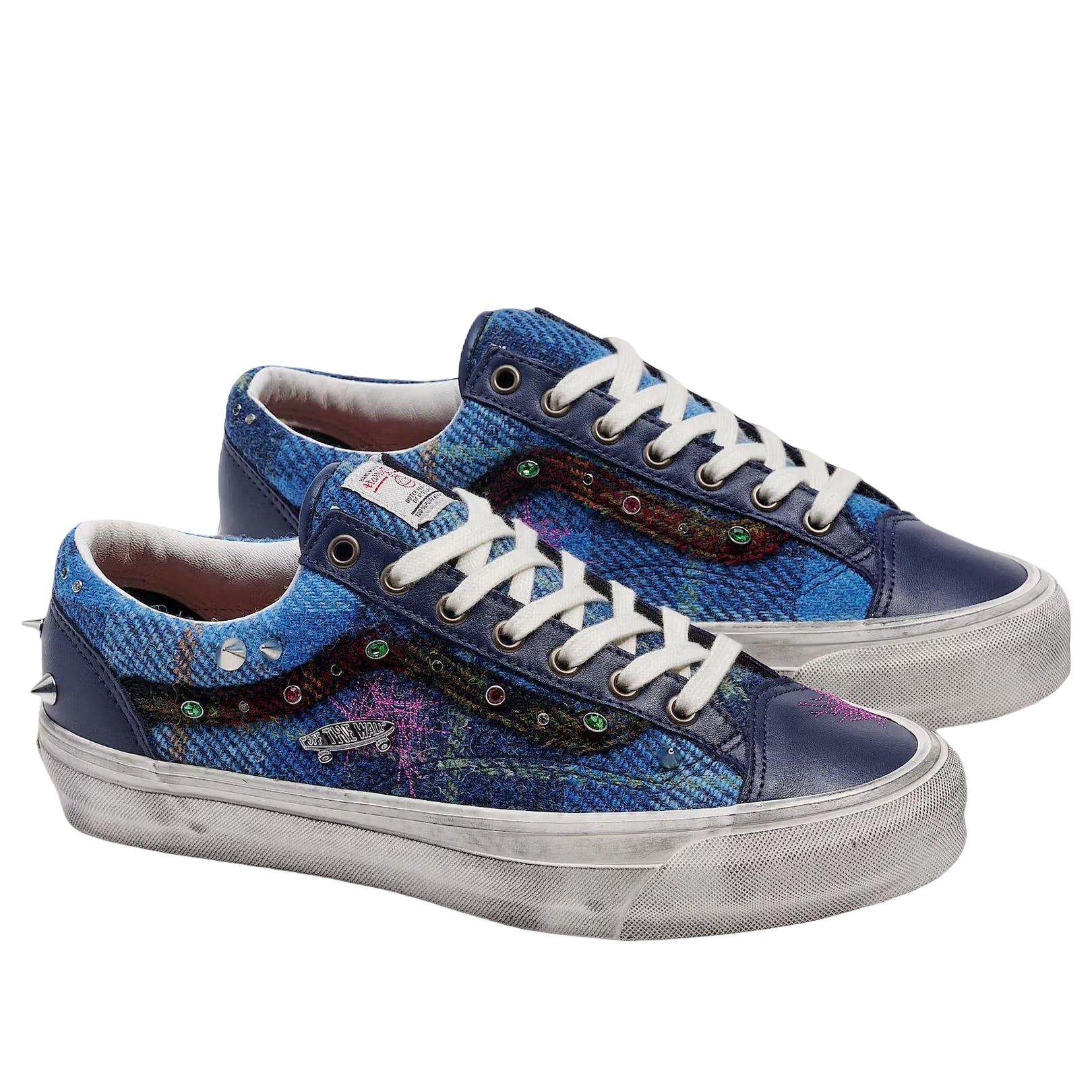 Vans Old Skool 36 Harris Tweed Blue Multi 4 Vans Old Skool 36 Harris Tweed Blue Multi