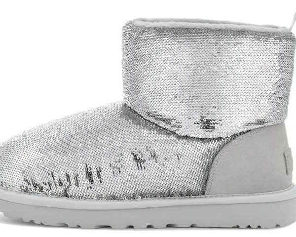 UGG Classic Mini Boot Mirror Ball Silver (Womens)