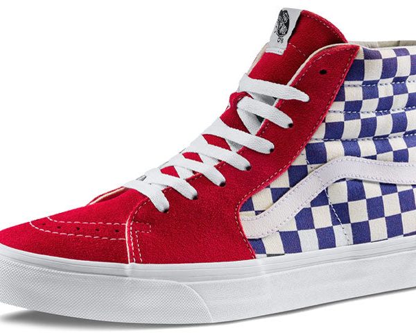 Vans Sk8-Hi BMX Checkerboard True Blue Red
