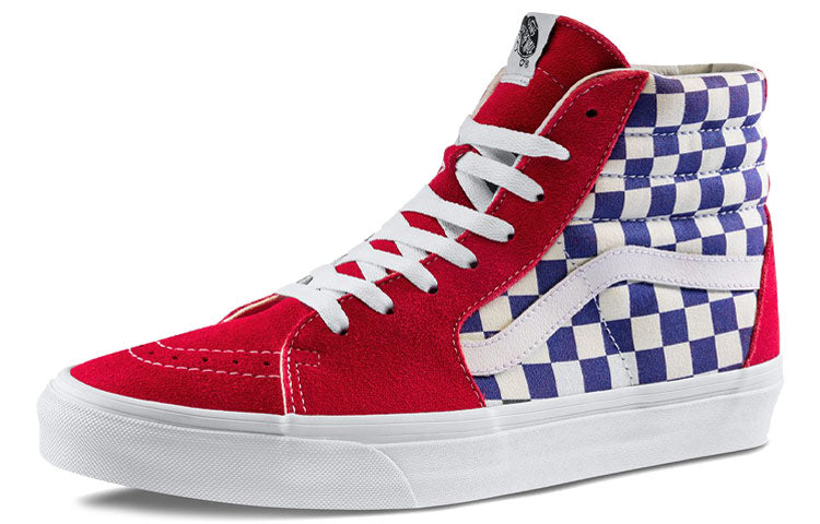 Vans Sk8-Hi BMX Checkerboard True Blue Red 4 Vans Sk8-Hi BMX Checkerboard True Blue Red