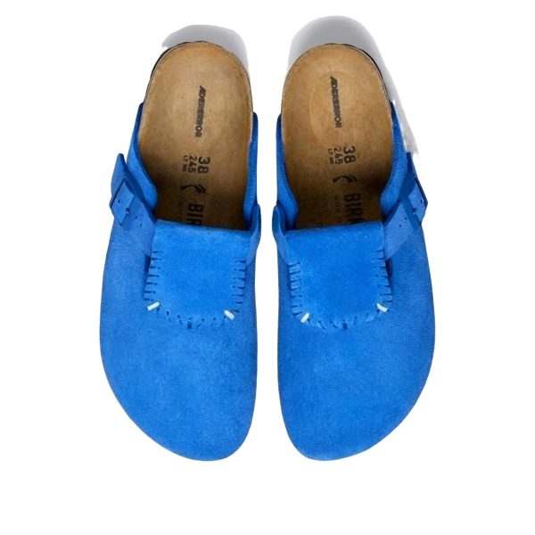Birkenstock Boston Flap Suede ADERERROR Ultra Blue