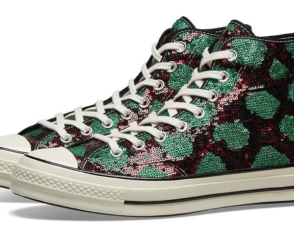 Converse Chuck Taylor All Star 70 Hi Snake Pattern Red Green