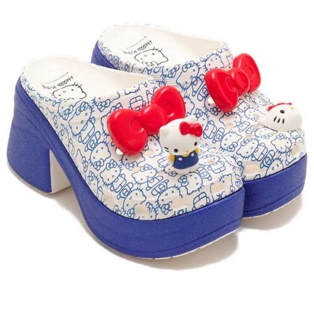 Crocs Siren Clog Hello Kitty 50th Anniversary Blue Glitter 6 Crocs Siren Clog Hello Kitty 50th Anniversary Blue Glitter