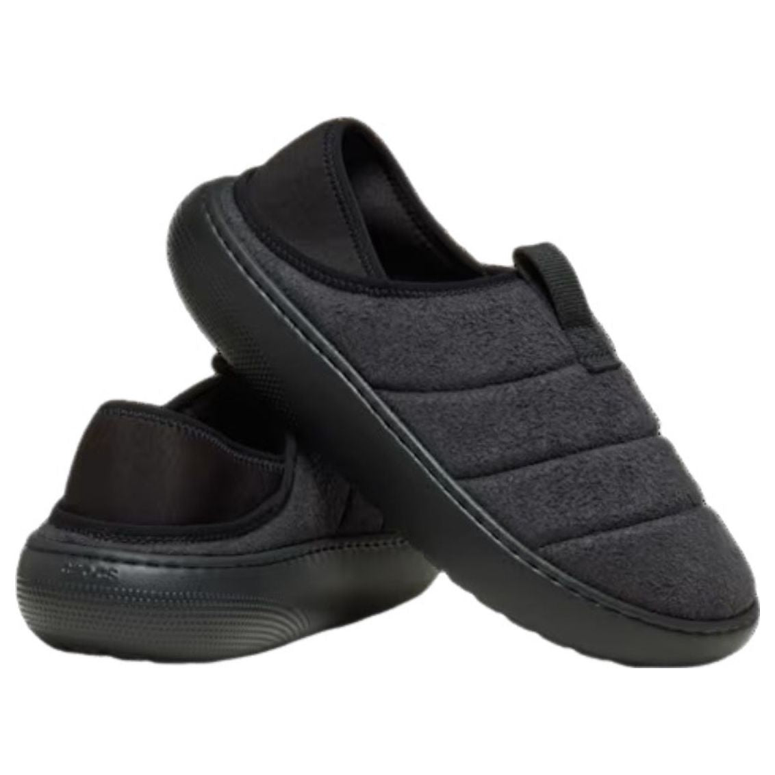 Crocs Classic Vegan Suede Moc Black 5 Crocs Classic Vegan Suede Moc Black