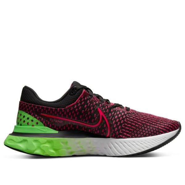 Nike React Infinity Run Flyknit 3 Green Strike Team Red
