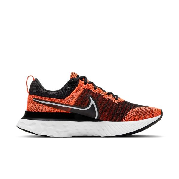 Nike React Infinity Run Flyknit 2 Bright Mango White Black (Womens)