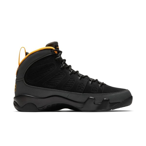 Jordan 9 Retro Dark Charcoal University Gold