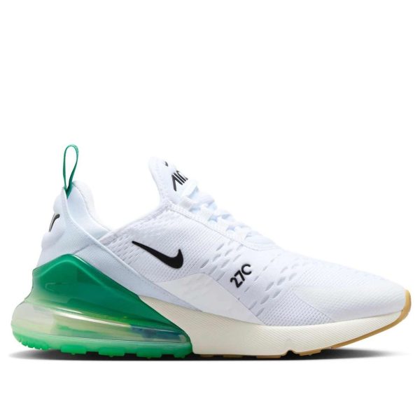 Nike Air Max 270 White Summit White Stadium Green Black (Womens)