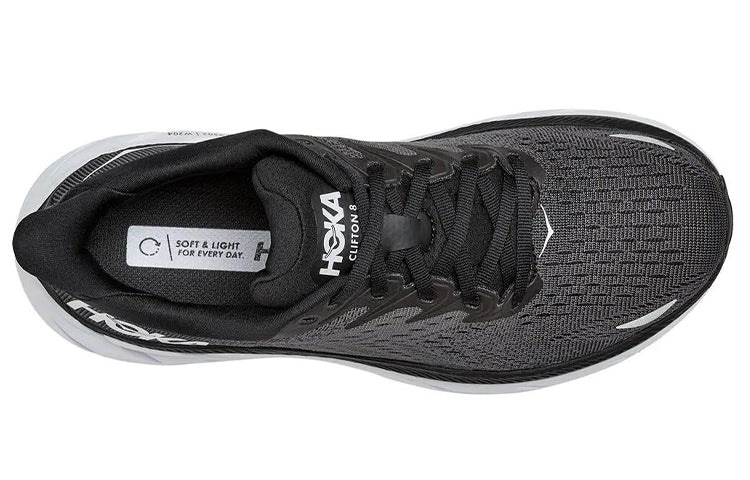 Hoka One One Clifton 8 Black White (Womens) 5 Hoka One One Clifton 8 Black White (Womens)