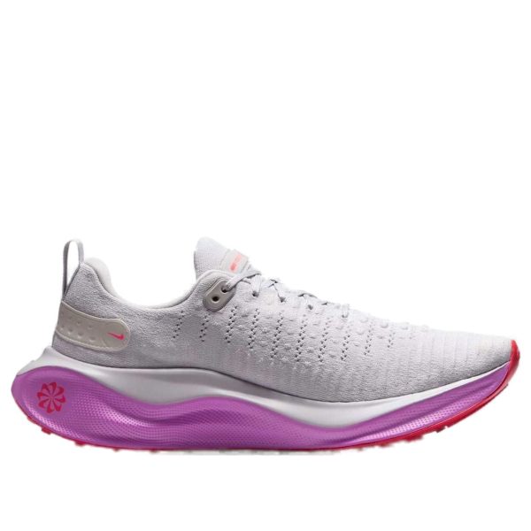 Nike React Infinity Run 4 Vast Grey Hyper Violet Bright Crimson