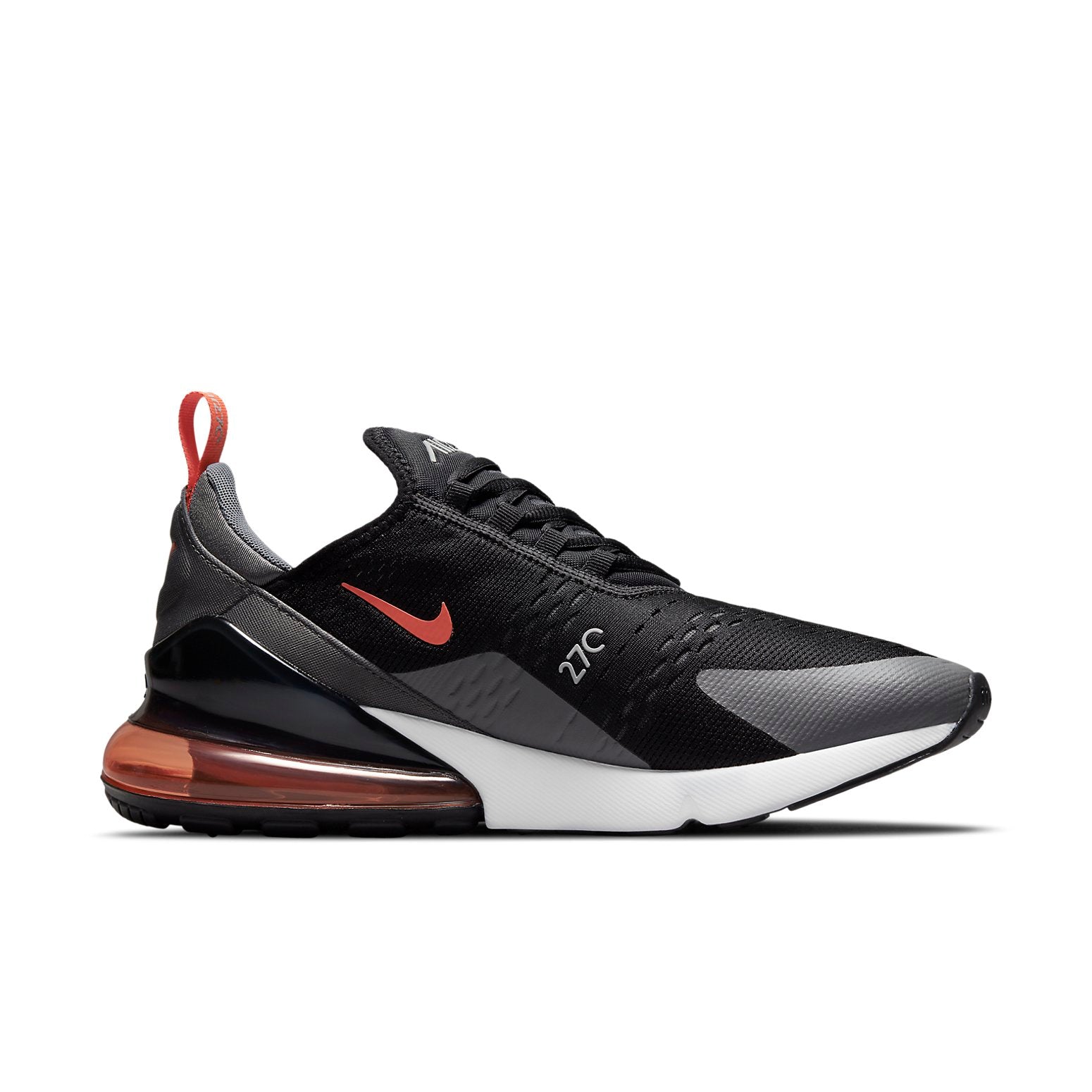 Nike Air Max 270 Essential Black Grey Orange 4 Nike Air Max 270 Essential Black Grey Orange