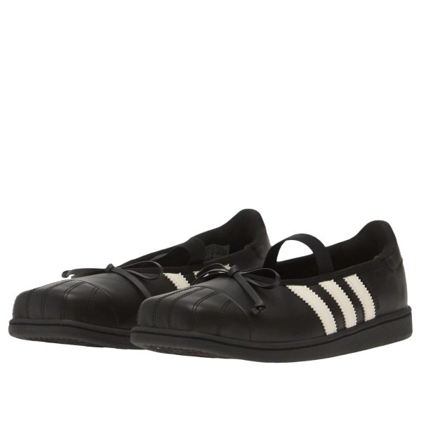 adidas Superstar Square Toe Ballet JENNIE Black Offf White (Womens)