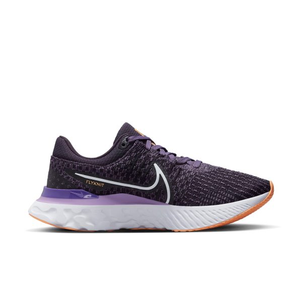Nike React Infinity Run Flyknit 3 Cave Purple Canyon Purple Orange (Womens)