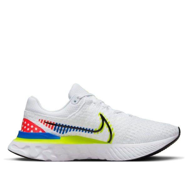 Nike React Infinity Run Flyknit 3 Premium White Volt Racer Blue