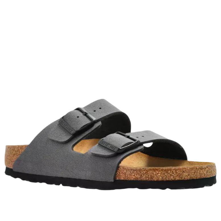 Birkenstock Arizona Birkibuc Velvet Gray Black Buckles 5 Birkenstock Arizona Birkibuc Velvet Gray Black Buckles