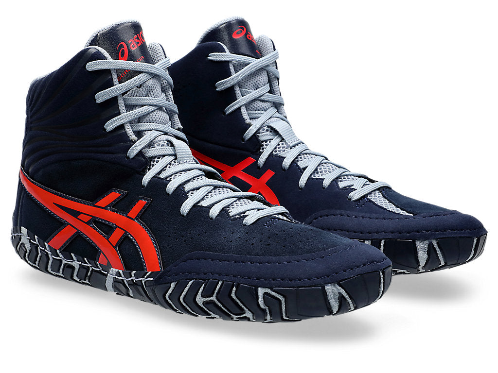 ASICS Aggressor 5 Midnight Classic Red 5 ASICS Aggressor 5 Midnight Classic Red