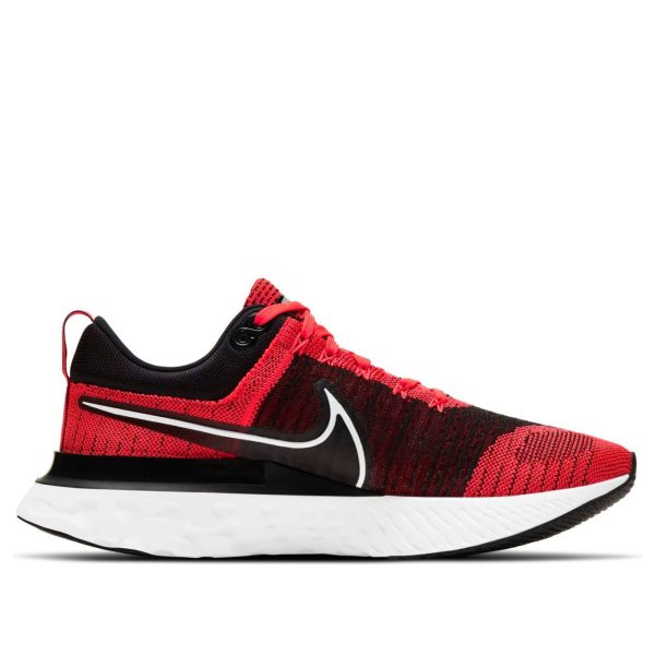 Nike React Infinity Run Flyknit 2 Black Bright Crimson