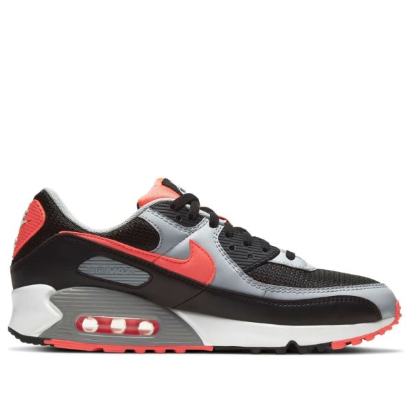 Nike Air Max 90 Black Radiant Red Wolf Grey