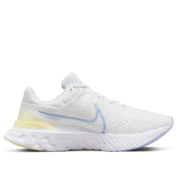 Nike React Infinity Run Flyknit 3 White Violet Citron Tint (Womens)